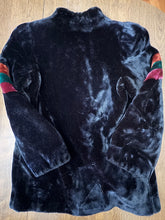 Load image into Gallery viewer, Vintage Sasson Faux Fur Jacket with awesome 80s shoulder detail