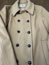 Load image into Gallery viewer, Vintage L.L. Bean Camel Wool Jacket – Double-Breasted Style