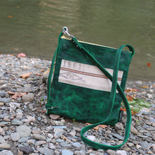 Load image into Gallery viewer, Leather with Vintage Hose Crossbody