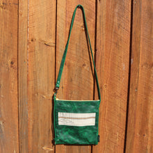 Load image into Gallery viewer, Leather with Vintage Hose Crossbody