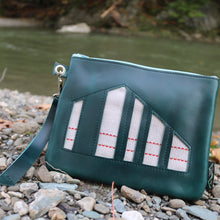 Load image into Gallery viewer, Leather with Vintage Hose Clutch