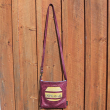 Load image into Gallery viewer, Leather with Vintage Hose Crossbody