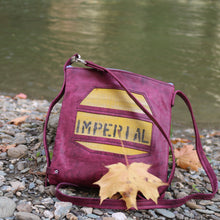 Load image into Gallery viewer, Leather with Vintage Hose Crossbody