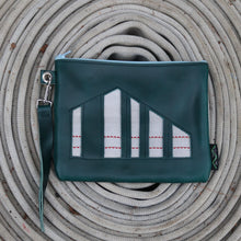 Load image into Gallery viewer, Leather with Vintage Hose Clutch