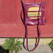 Load image into Gallery viewer, Leather with Vintage Hose Crossbody