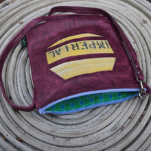 Load image into Gallery viewer, Leather with Vintage Hose Crossbody