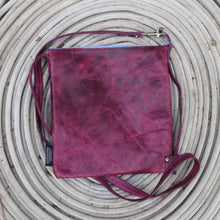 Load image into Gallery viewer, Leather with Vintage Hose Crossbody