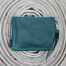 Load image into Gallery viewer, Leather with Vintage Hose Clutch