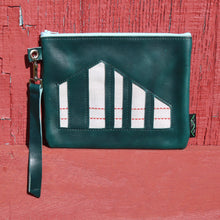 Load image into Gallery viewer, Leather with Vintage Hose Clutch