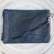 Load image into Gallery viewer, Leather with Vintage Hose Clutch