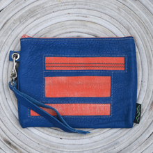 Load image into Gallery viewer, Leather with Vintage Hose Clutch