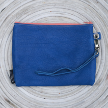 Load image into Gallery viewer, Leather with Vintage Hose Clutch