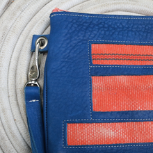 Load image into Gallery viewer, Leather with Vintage Hose Clutch