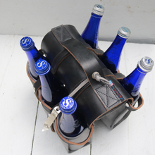 Load image into Gallery viewer, Leather Beverage Carrier

