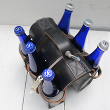 Load image into Gallery viewer, Leather Beverage Carrier