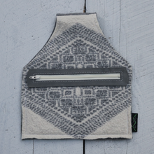 Load image into Gallery viewer, Upcycled Wool Wristlet/ Belt Bag