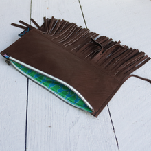 Load image into Gallery viewer, Leather Fringe for Days Clutch