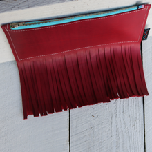 Load image into Gallery viewer, Leather Fringe for Days Clutch