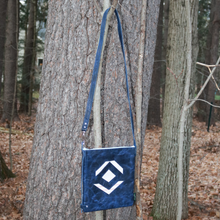 Load image into Gallery viewer, Leather with Vintage Hose Crossbody