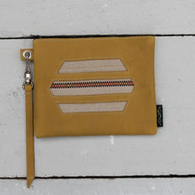 Load image into Gallery viewer, Leather with Vintage Hose Clutch