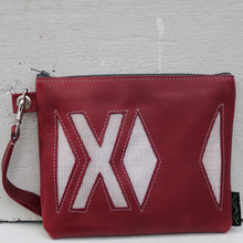 Load image into Gallery viewer, Leather with Vintage Hose Clutch