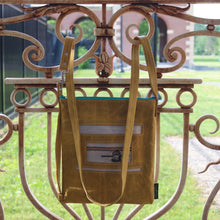 Load image into Gallery viewer, Leather with Vintage Hose Crossbody