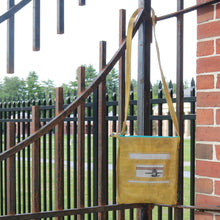 Load image into Gallery viewer, Leather with Vintage Hose Crossbody