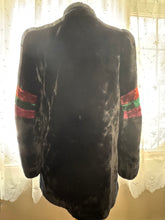 Load image into Gallery viewer, Vintage Sasson Faux Fur Jacket with awesome 80s shoulder detail
