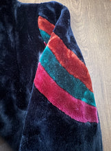 Load image into Gallery viewer, Vintage Sasson Faux Fur Jacket with awesome 80s shoulder detail
