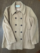 Load image into Gallery viewer, Vintage L.L. Bean Camel Wool Jacket – Double-Breasted Style
