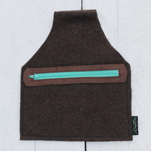 Load image into Gallery viewer, Upcycled Wool Wristlet/ Belt Bag
