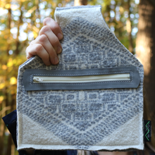 Load image into Gallery viewer, Upcycled Wool Wristlet/ Belt Bag
